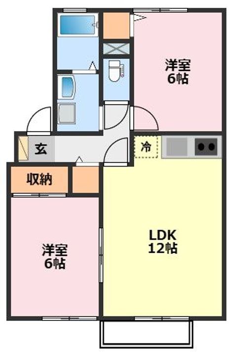 千葉県柏市今谷上町(アパート)の賃貸物件の間取り