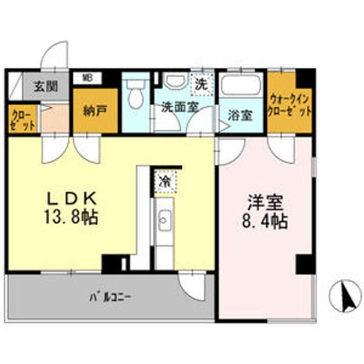 愛知県長久手市砂子(アパート)の賃貸物件の間取り
