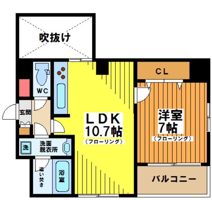 東京都渋谷区笹塚3(マンション)の賃貸物件の間取り