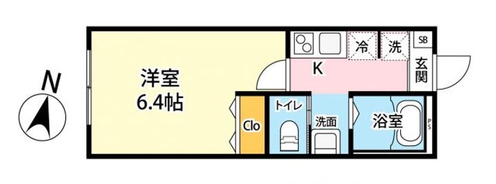 埼玉県越谷市北越谷3(アパート)の賃貸物件の間取り