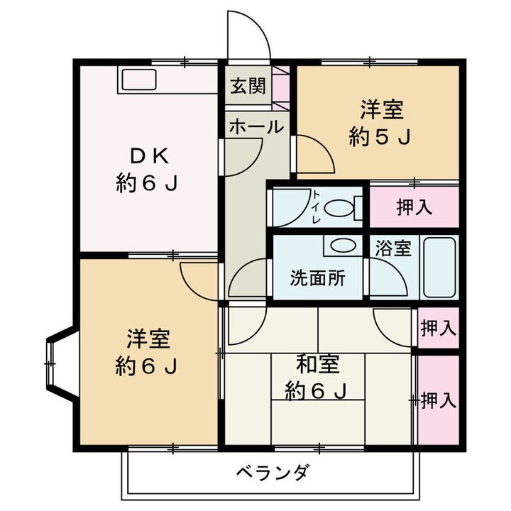 プルミエール大野 Aの間取り
