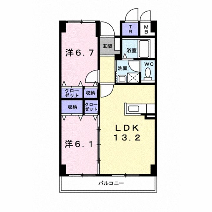 カルム日吉の間取り