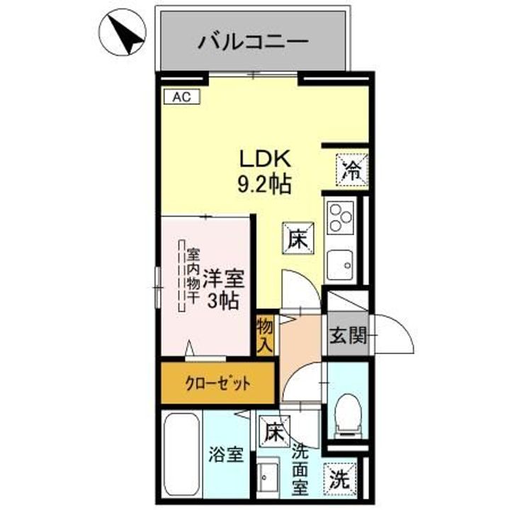 埼玉県さいたま市南区白幡4(アパート)の賃貸物件の間取り