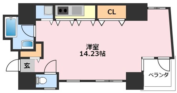 千葉県柏市末広町(マンション)の賃貸物件の間取り