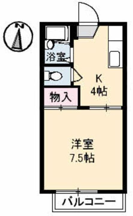 広島県呉市瀬戸見町(アパート)の賃貸物件の間取り