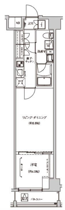 ベルシード板橋本町プレミアIIの間取り