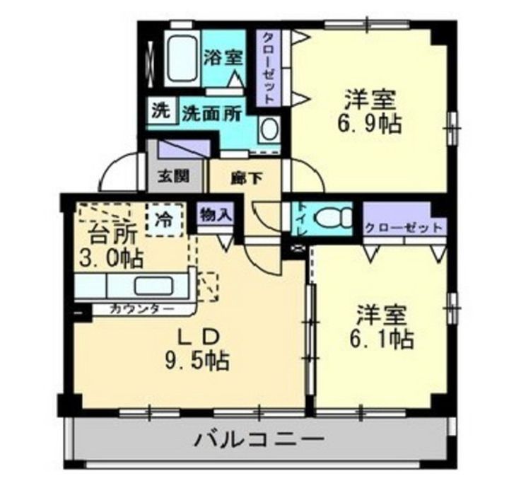 シャルムの間取り