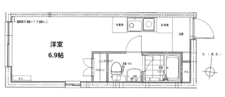 東京都新宿区西落合4(マンション)の賃貸物件の間取り