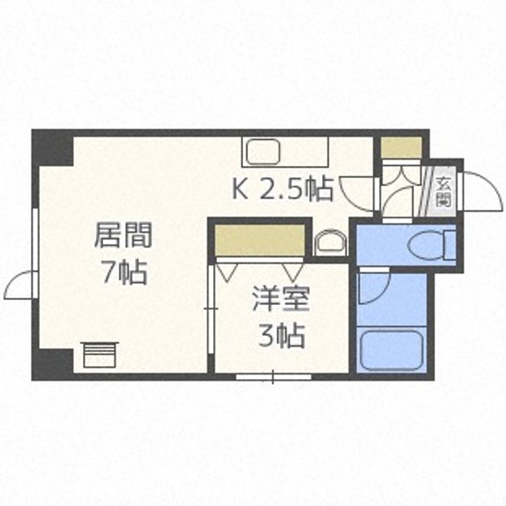 モア南6条の間取り