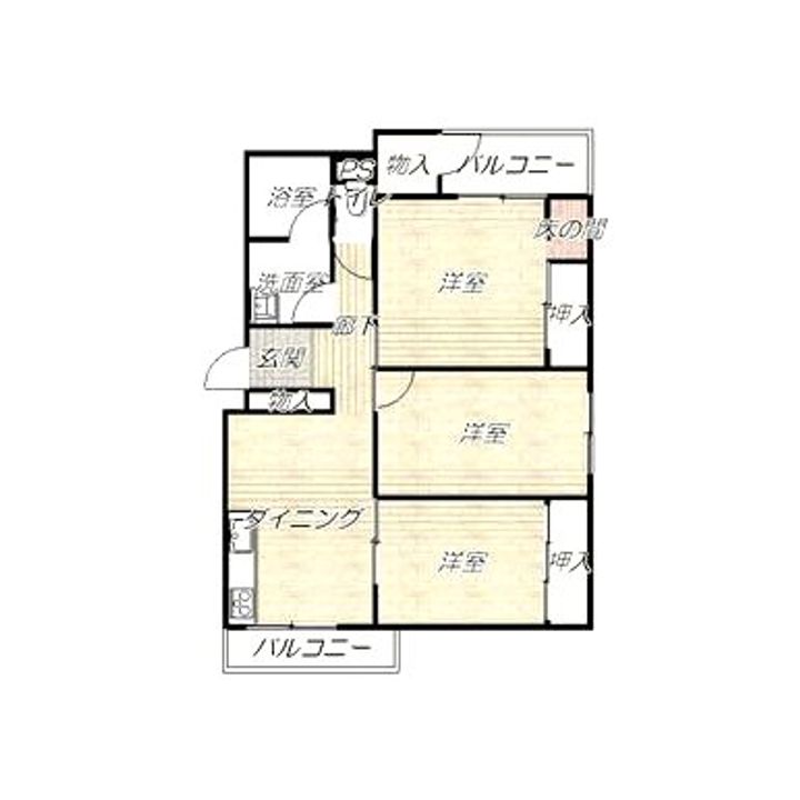 FIRST上富野ハイツの間取り