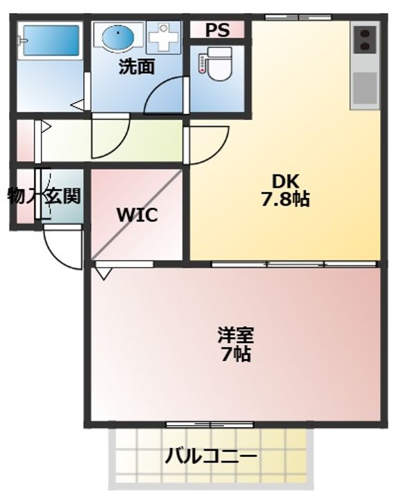 ディアコート21の間取り