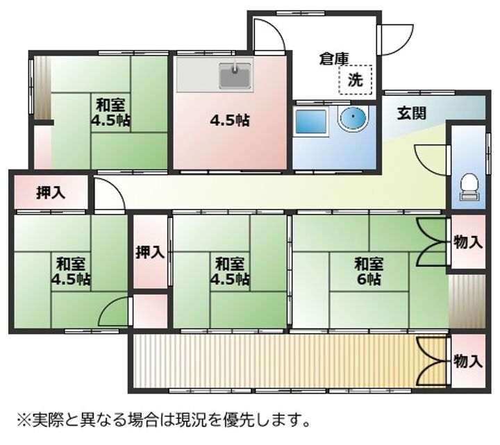 佐賀県佐賀市本庄町大字袋(一戸建)の賃貸物件の間取り