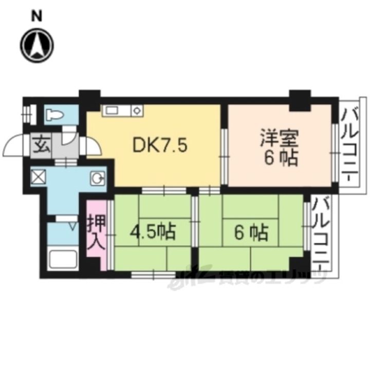 ハウスオブローゼ3の間取り