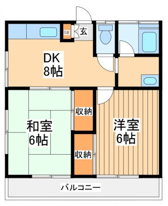 パンションホワイトの間取り