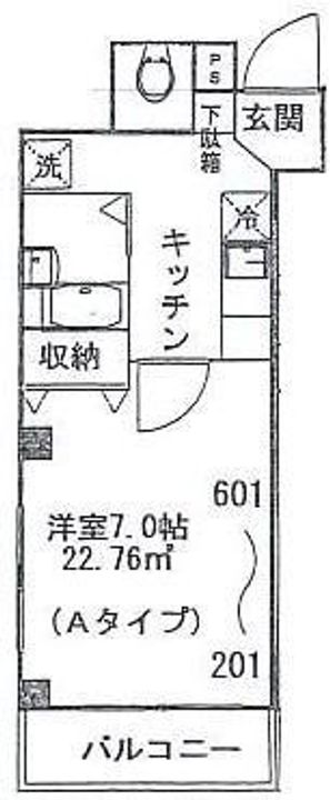 埼玉県さいたま市中央区新都心(マンション)の賃貸物件の間取り