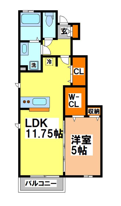 東京都三鷹市上連雀1(アパート)の賃貸物件の間取り