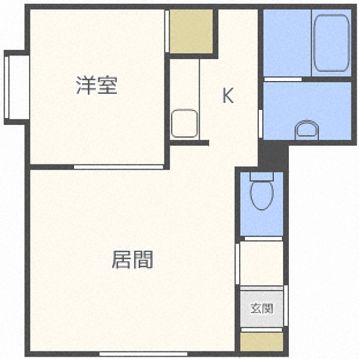 北海道札幌市清田区清田二条1(マンション)の賃貸物件の間取り