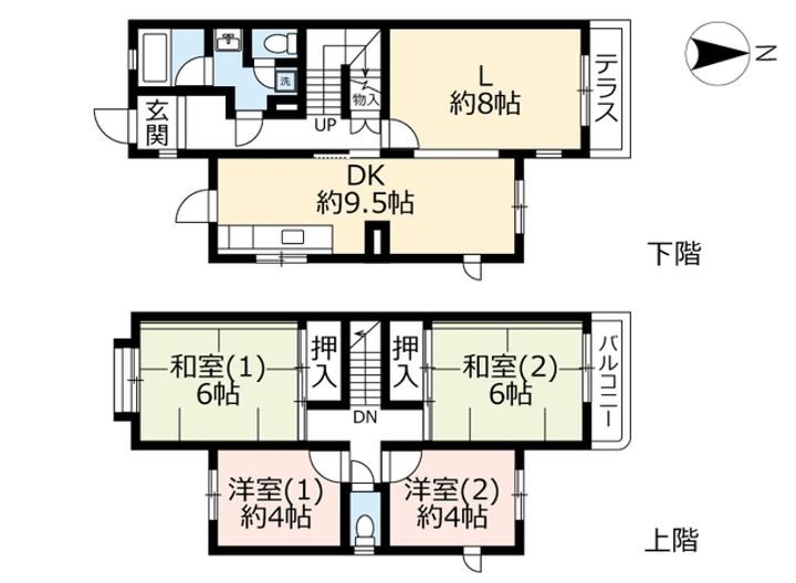 UR藤沢台第五の間取り