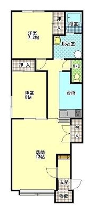 リバーサイドIの間取り