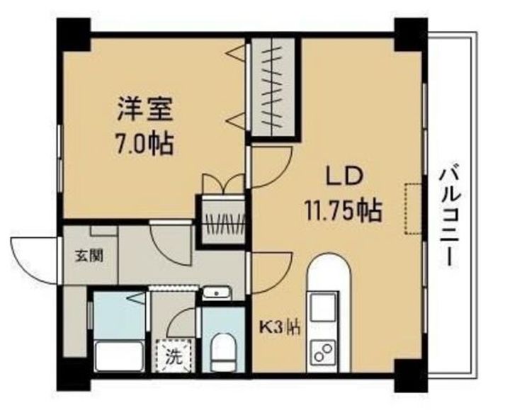 メゾンコンフォートの間取り