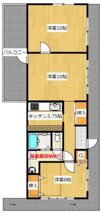 ファミールHIRO Cの間取り
