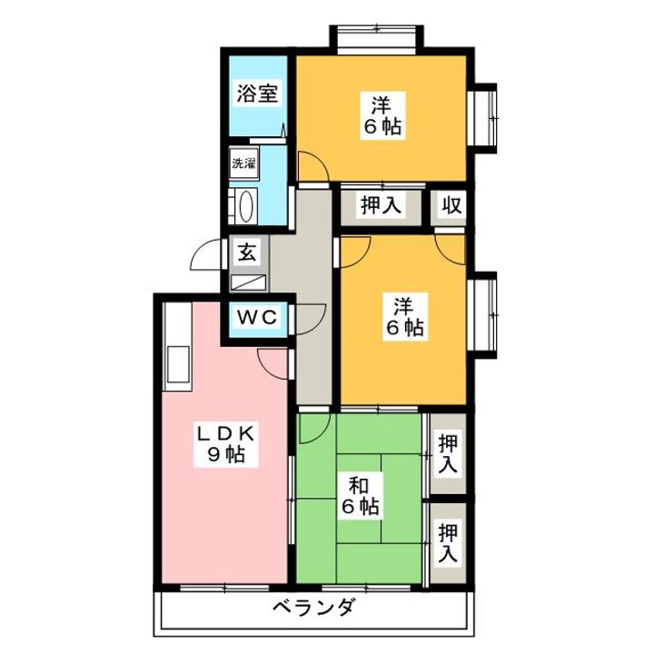 コーポ仲田の間取り
