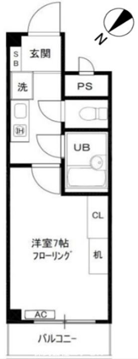 東京都昭島市松原町4(マンション)の賃貸物件の間取り