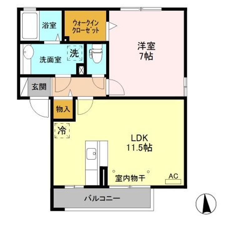 グラディオン Bの間取り