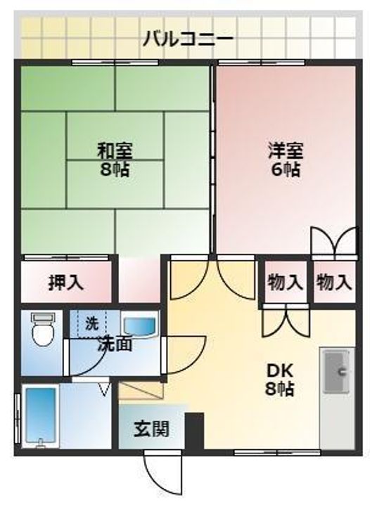 グリーンシティAの間取り