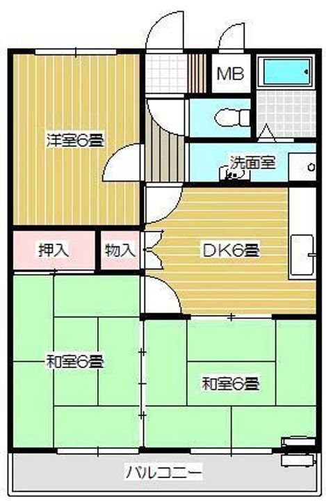 ペアパレスCHIBAの間取り