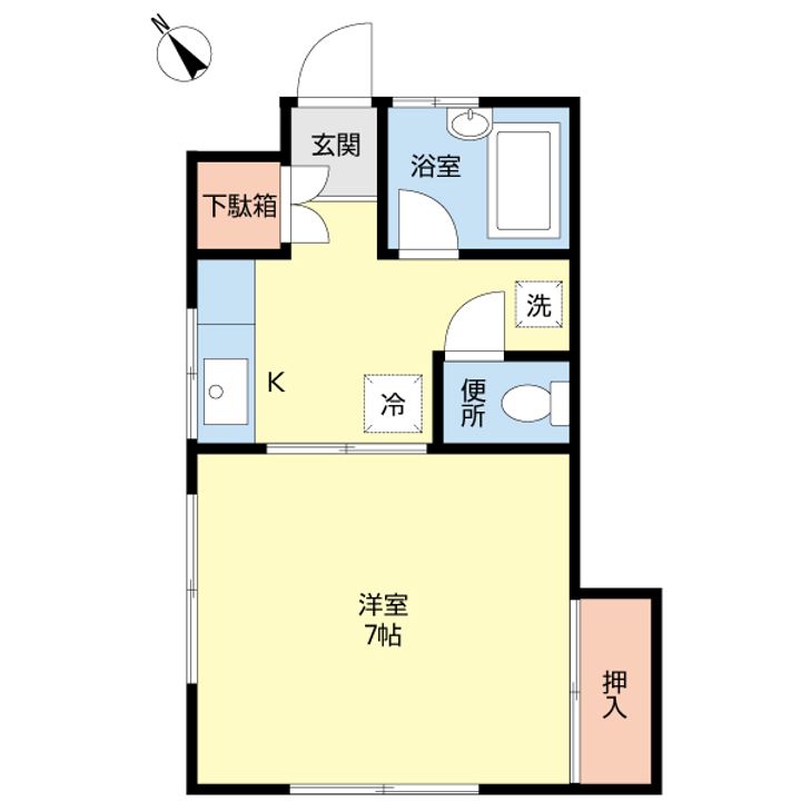 コーポ楓の間取り