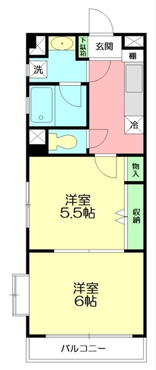 神奈川県横浜市戸塚区平戸町(マンション)の賃貸物件の間取り