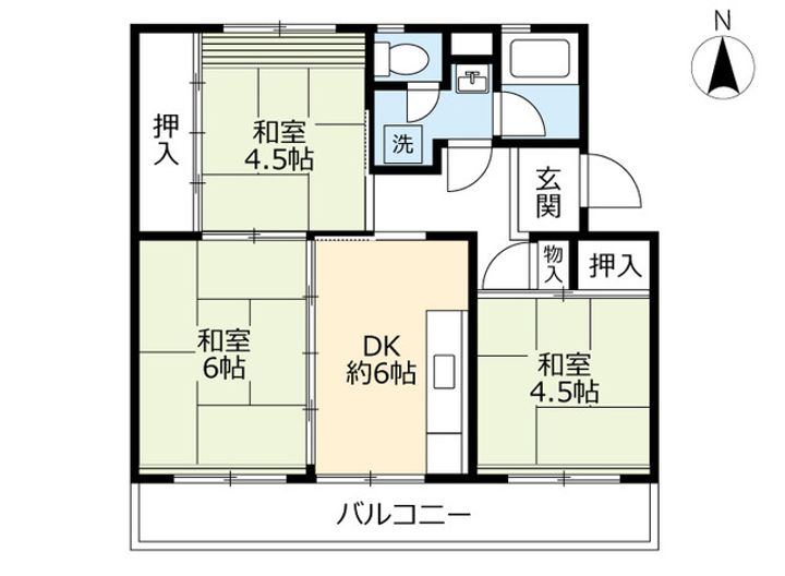 UR国分の間取り