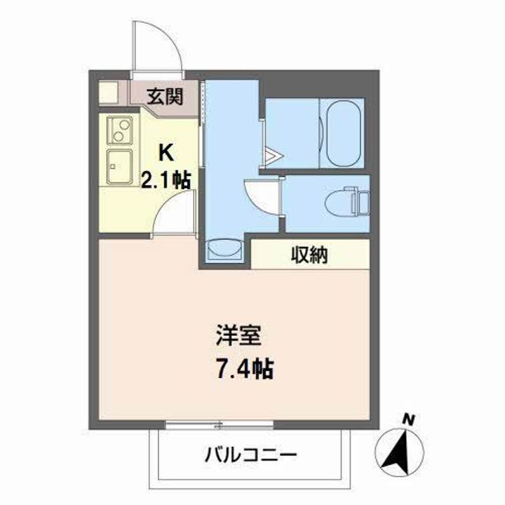 CASA安宅 B棟の間取り