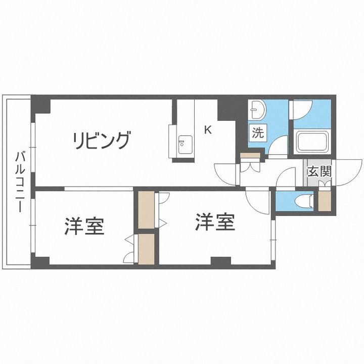 コンフォリア北三条の間取り