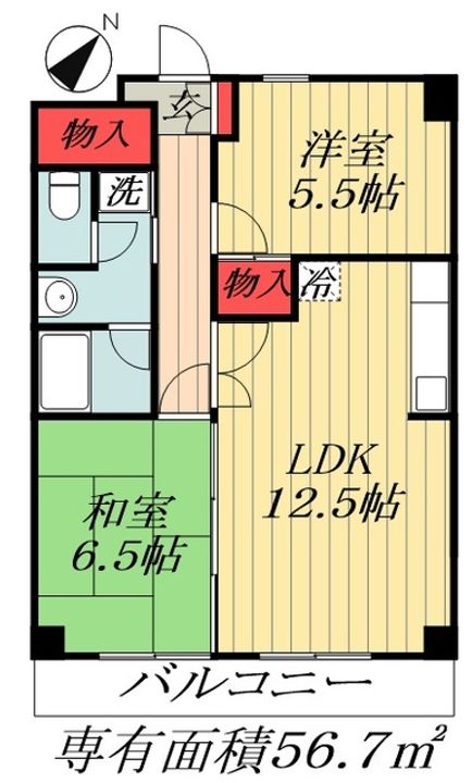 千葉県浦安市北栄1(マンション)の賃貸物件の間取り