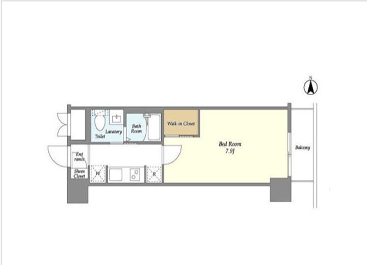 東京都港区白金3(マンション)の賃貸物件の間取り