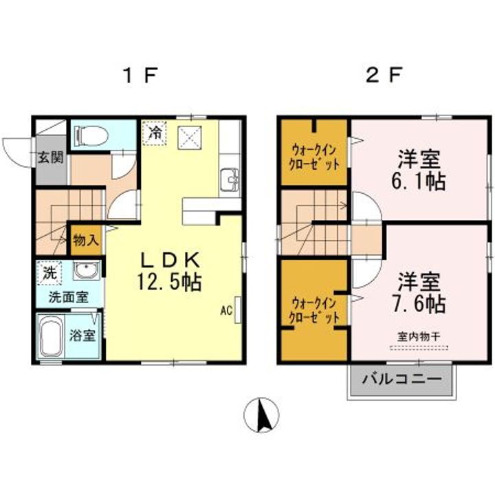 香川県高松市西ハゼ町(一戸建)の賃貸物件の間取り