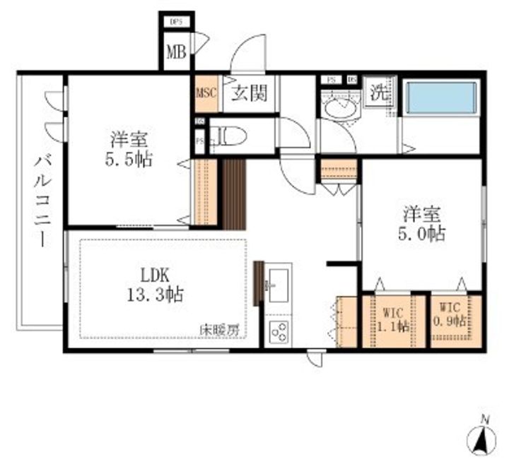 アーバンレジデンスIIの間取り