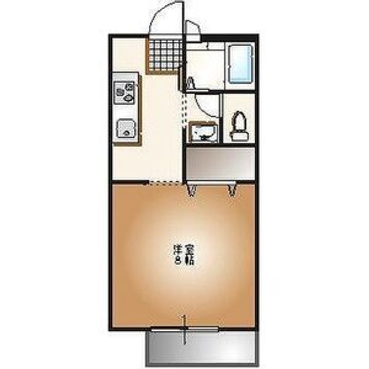 サンイーグル B棟の間取り