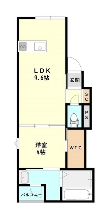 蒲原町アパートの間取り