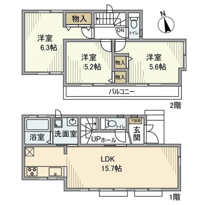 東京都杉並区下高井戸4(一戸建)の賃貸物件の間取り
