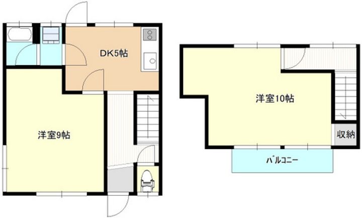 広島県安芸郡府中町鶴江2(アパート)の賃貸物件の間取り