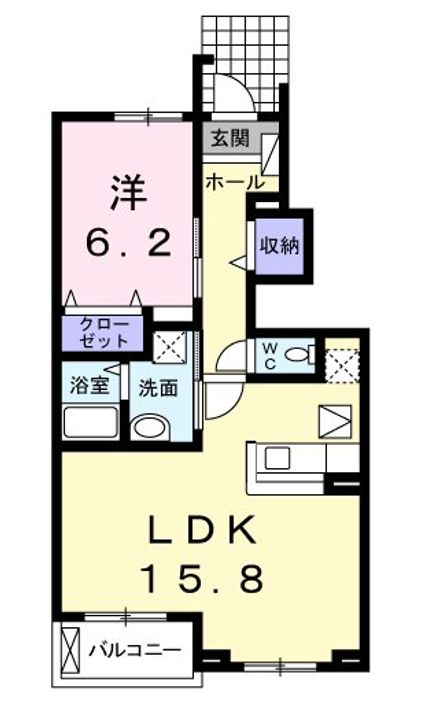 東京都西多摩郡日の出町大字平井(アパート)の賃貸物件の間取り