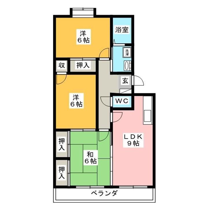 コーポ仲田の間取り