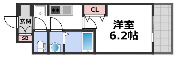 プレサンス上町台夕陽丘の間取り