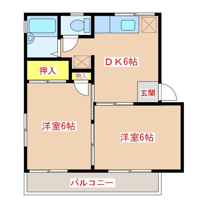 フレグランススリーゼ A棟の間取り