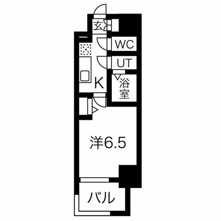 愛知県名古屋市昭和区福江1(マンション)の賃貸物件の間取り