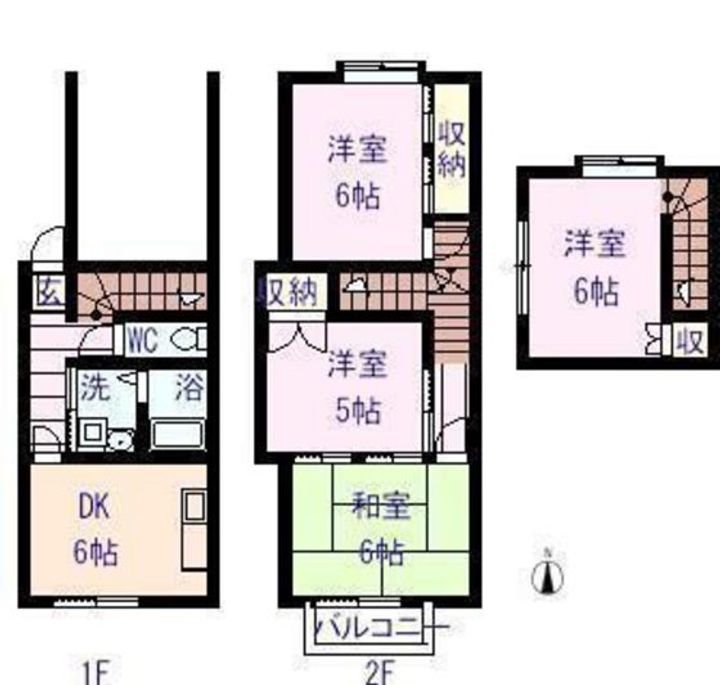 広島県広島市安芸区船越2(一戸建)の賃貸物件の間取り