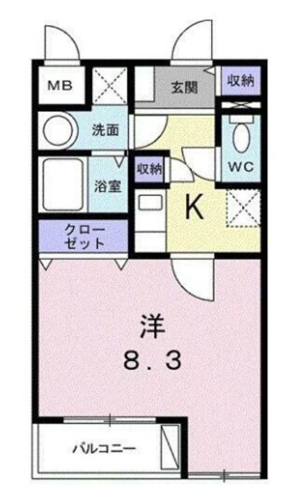 東京都大田区北馬込1(マンション)の賃貸物件の間取り
